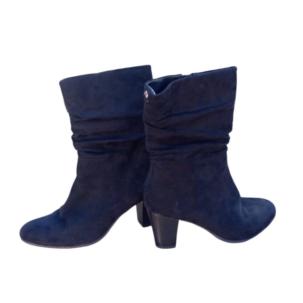 Sam Edelman black faux suede boots sz 8 1/2 - Picture 6 of 14